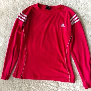 Adidas Pink Sleeve Athletic Top